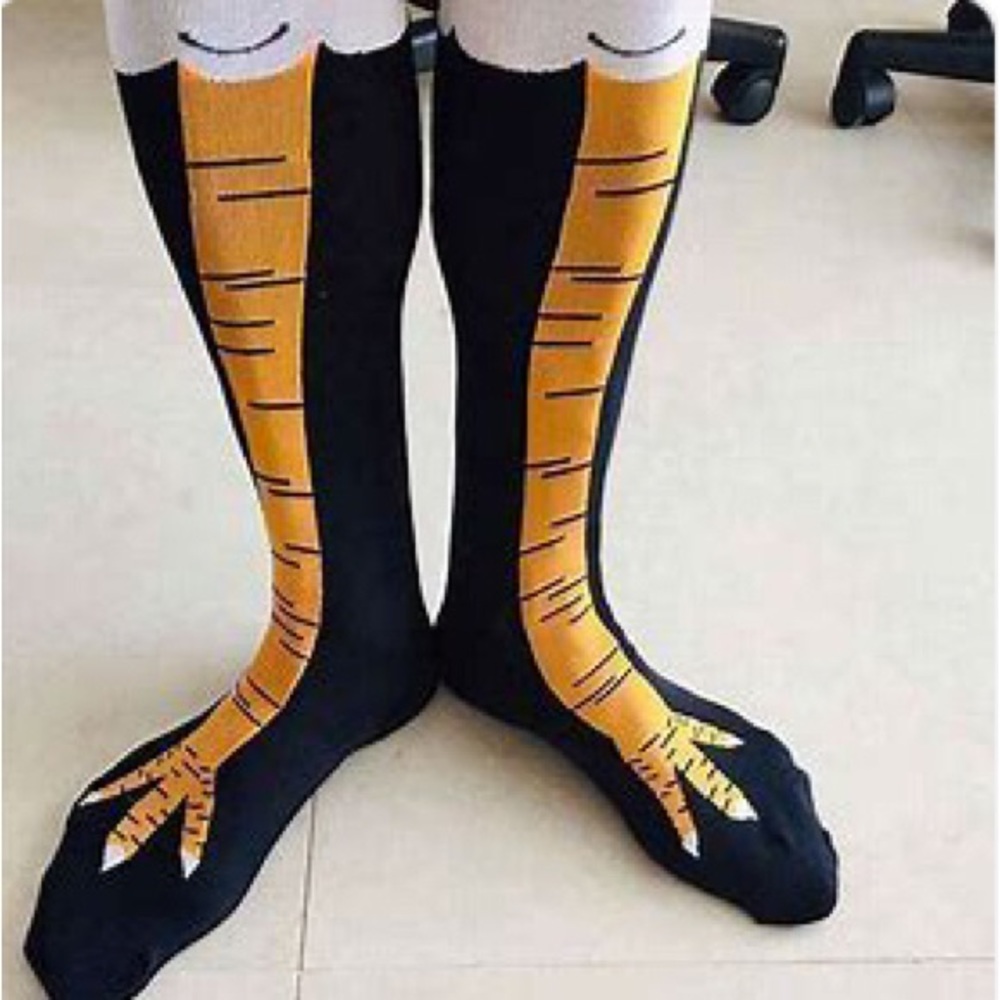 Knee High Chicken Feet Socks